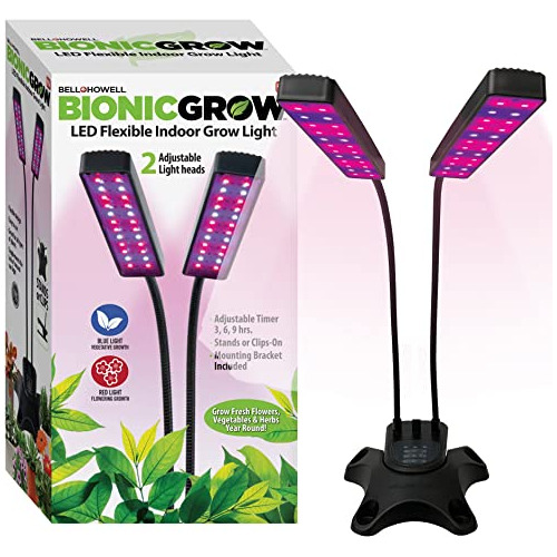 Luz De Cultivo Bionic Grow Plantas De Interior, 2 Cabez...