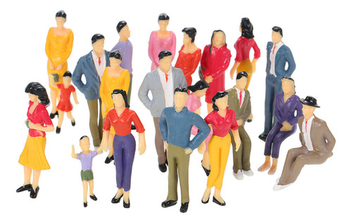 Lj Maqueta De Personas A Escala 1:25 20 Figuras Pintadas