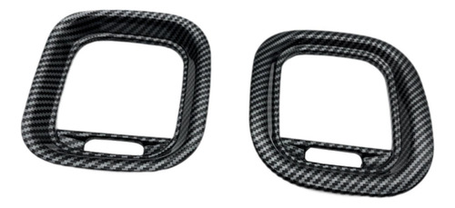 2 Uds Cubiertas De Ventilación De Aire Patrón De Carbono