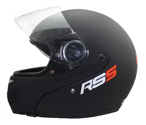 Imagen 10 de 10 de Casco Rebatible Hawk R5s Negro Brillo Negro Mate Cuotas