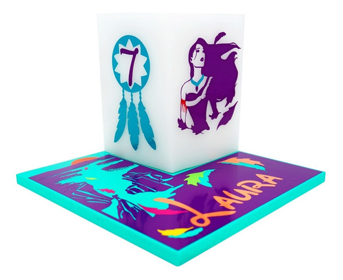 Imagen 2 de 10 de Centro De Mesa De Princesa Pocahontas Aluzza