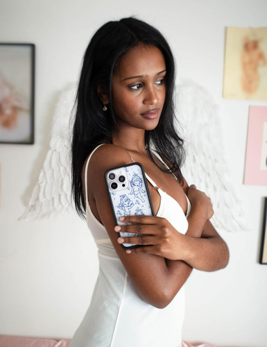 Funda De Teléfono Wildflower Cherubs Angel Baby Blue Para Ip
