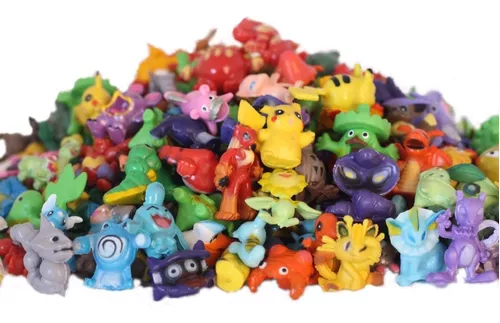 Pokémon Kit 48 Miniaturas Brinquedo Coleção Brincar Divertir