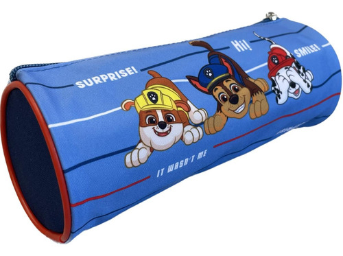 Estuche Escolar Cilindrico Paw Patrol Niños - Niñas