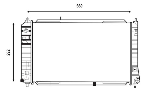 Radiador Chevrolet Cavalier L4 2.4l 95/05 Valeo