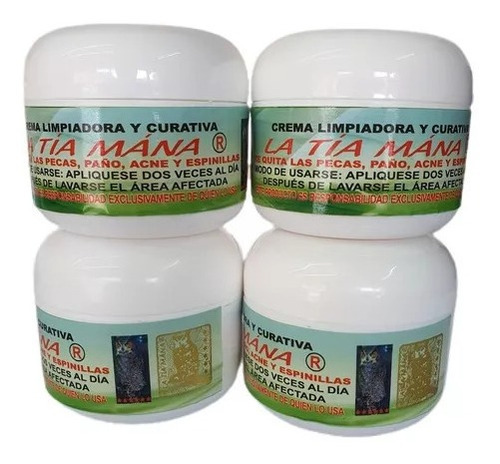 5 Cremas Tia Mana 100% Origina Envio Gratis