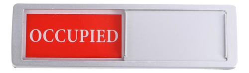 Tablero De Decoración De Pared De Señal De Plata Ocupada