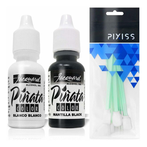 Jacquard Pinata Tinta De Alcohol - Blanco Y Negro Set