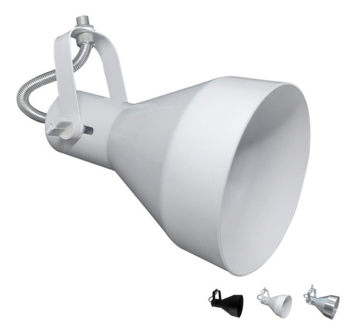 Imagem 1 de 7 de Spot Trilho Par30 Lampada Led Eletrocalha Perfilado- Funil