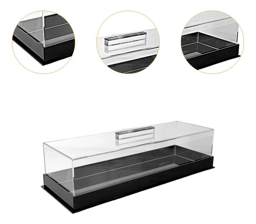 Soporte Para Tartas Con Tapa Transparente, Vitrina Negro