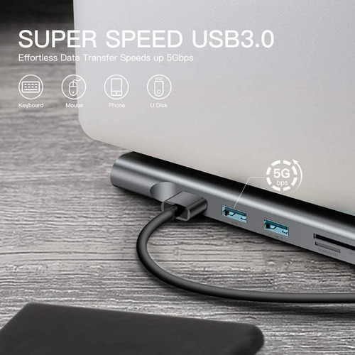 Hub Baseus Adaptador Type-c 10n1 Enjoyment Para Note E Mac
