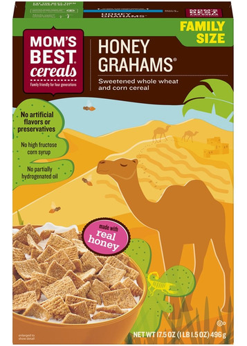 Cereal De Miel Integral Sin Jarabe Caja 496 G Paquete 14