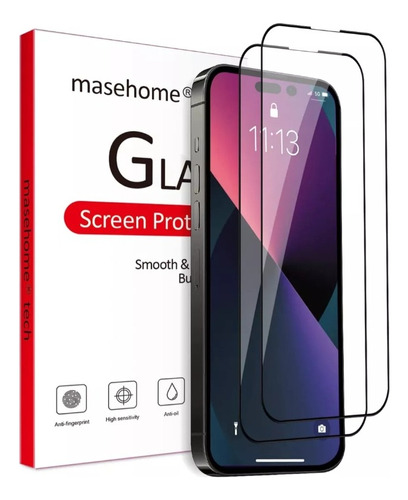 X2 Vidrio Templado Premium Para iPhone Serie 15 15 Pro Max