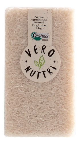Imagem 1 de 2 de Arroz Agulhinha Branco Orgânico 1kg Vero Nuttri