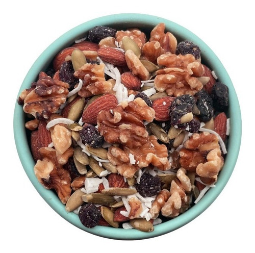 Trail Mix Omega 1kg Nuez Castilla Pepita Almendra Arándano