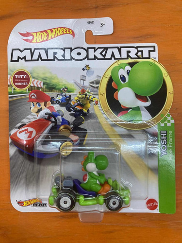 Hot Wheels Super Mario Kart Yoshi Pipe Frame Mattel Nintendo