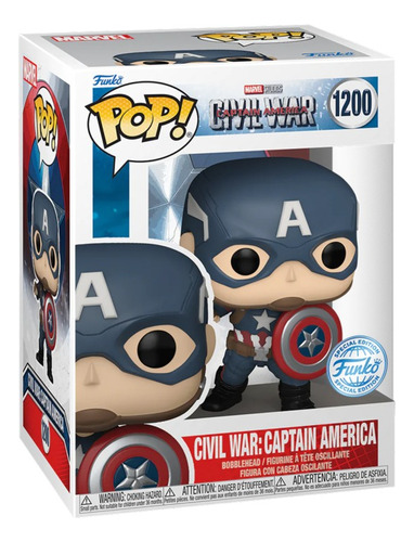 Funko Pop Captain America Civil War - Captain America #1200