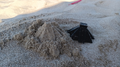 Molde De Chichen Itza, Para Hacer Figuras Con Arena De Playa