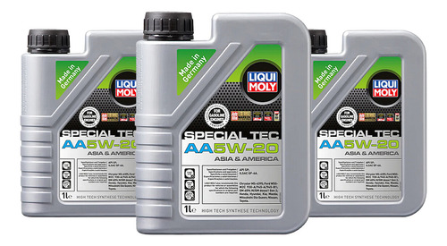 Aceite Liqui Moly Motor Gasolina Special Tec Aa 5w20 3 Lts