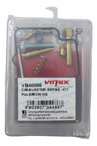 Kit Carburador Pulsar 200 Ns (completo) Vitrix