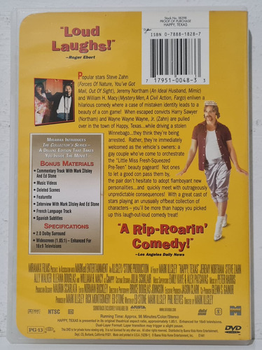 Dvd Happy Texas - Jeremy Northam Importado (Usado)