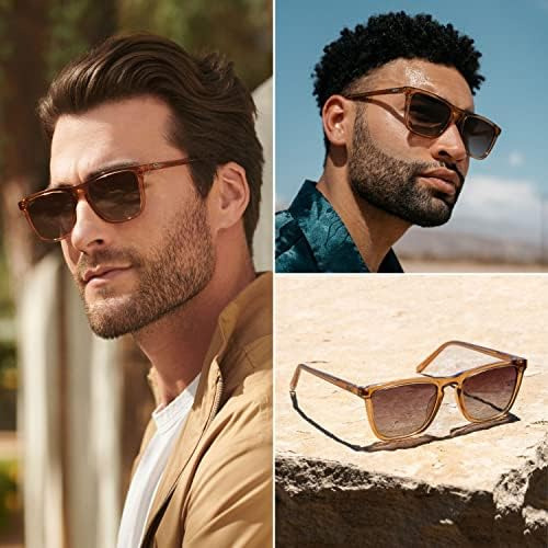 Wearme Pro - Gafas De Sol Modernas Cuadradas Con Lentes Pola