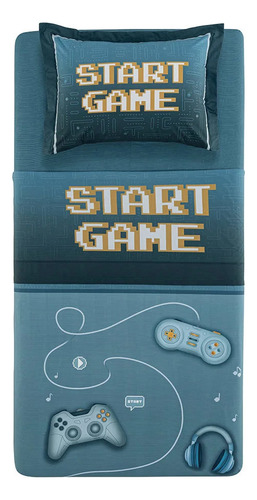 Jogo De Cama Solteiro King Karsten 200 Fios Game 3 Pçs 31064