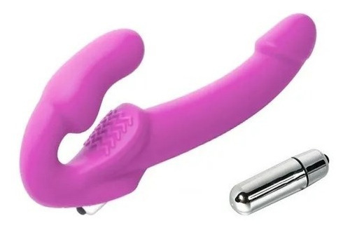 Consolador + Vibrador Doble Penetracion Strap On Mujer Sex