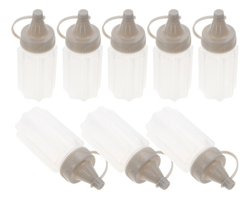 Botellas Para Exprimir Salsa Y Ketchup, 8 Unidades, Plástico