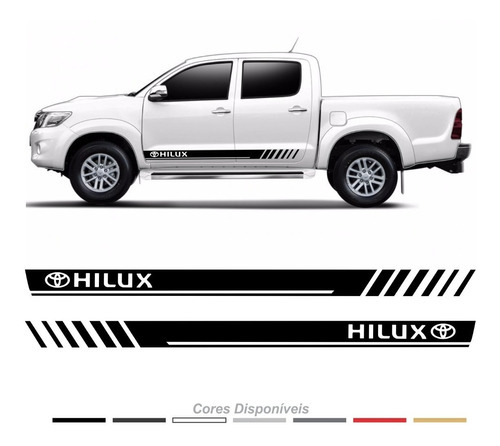 Adesivo Toyota Hilux Faixa Lateral Par Person. Imp30 Ck Cor Padrão