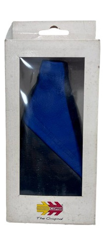 Forro De Cuero Para Palanca De Cambios Momo Corse Negro/azul