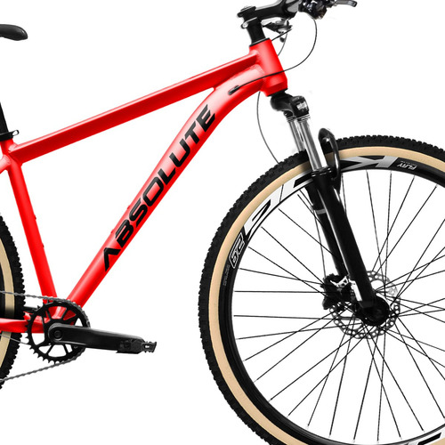 Bike Aro 29 Absolute Nero 5 12v Shimano Deore F. Hidráulico Cor Vermelho
