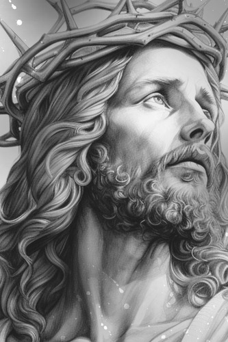 2 Fotos De Jesus Coroa De Espinhos Pra Parede Plastificadas