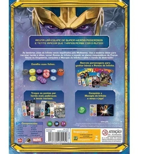 Board Game Jogo De Tabuleuiro Splendor Marvel Galápagos Pt