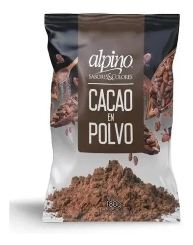 Cacao En Polvo Amargo Alpino X 180 Gr