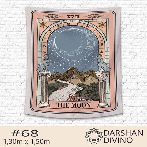 Imagen 6 de 7 de Lona Tapiz Arte Tarot Astrologia 1,30x1,50m Darshan Divino