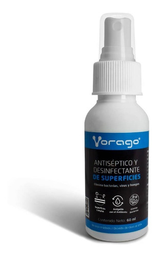 Spray Desinfectante Superficies Antiseptico Virus Vorago
