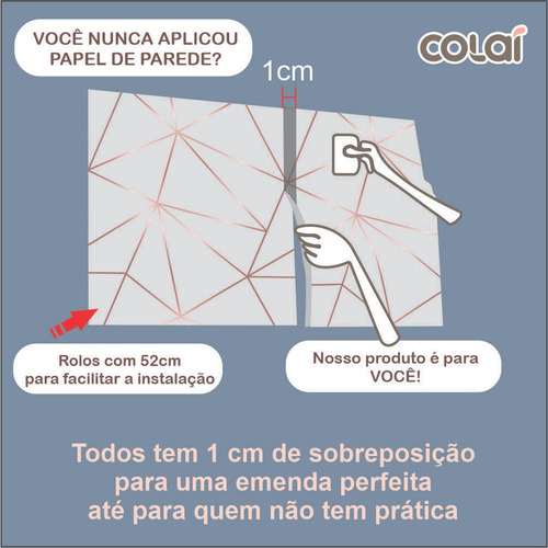 Imagem 7 de 7 de Papel De Parede Zara Rosê Fio Rosê Auto Colante 3m