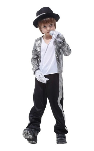 Disfraz De Cosplay De Michael Jackson Para Niños, Cantante S