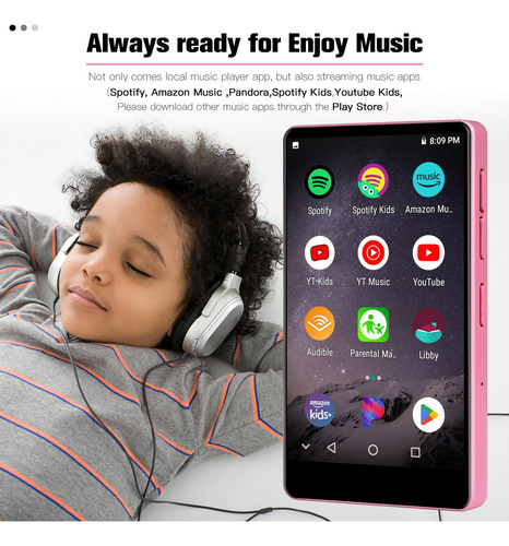 Reproductor Mp3 Nine De 80 Gb Con Bluetooth, Wifi, Spotify,