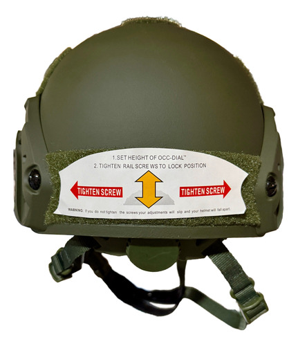 Casco Mitch Airsoft Paintball Ajustable Verde