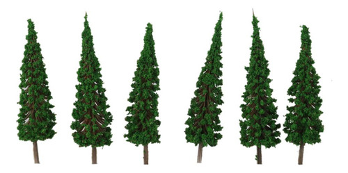 100 Peças Trees Model Train Railroad Cenário Layout 1:100