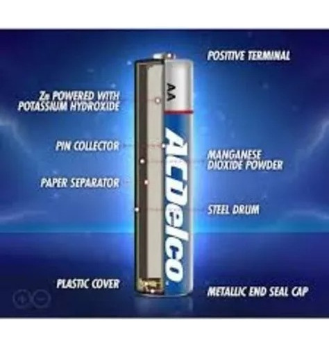 Bateria Alcalina Pilas Aa 1.5v Lr6 Acdelco Tienda Chacaito