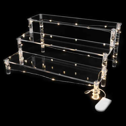 Soporte De Pantalla Led De Acrílico Transparente Para Postre