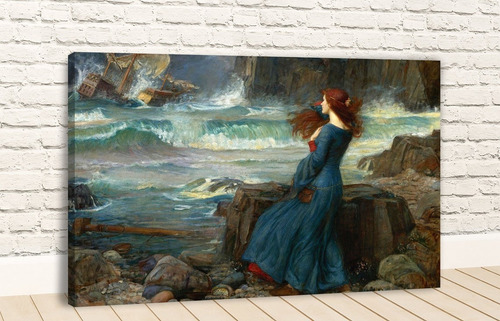 Quadro Em Canvas John William Waterhouse The Tempest