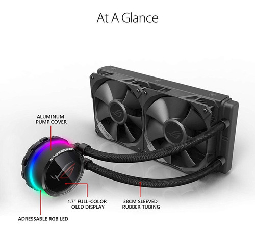 Imagen 4 de 8 de Enfriamiento Liquido Gamer Asus Rog Ryuo 240 Rgb