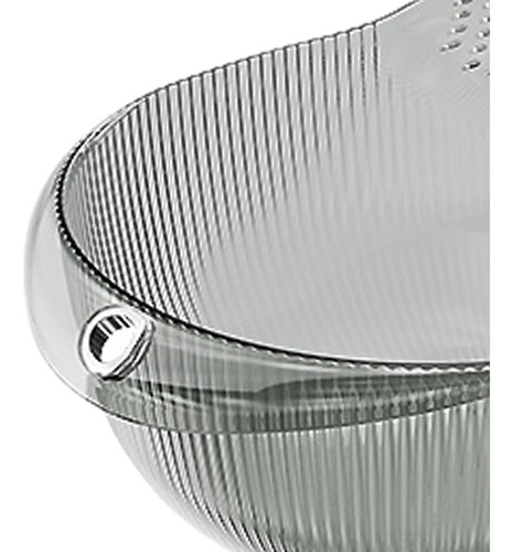 Cesta De Drenaje Multifuncional, Escurridor De Cuencos Gris