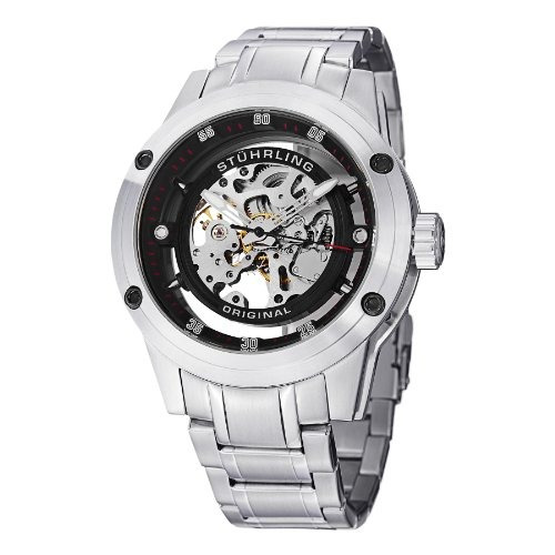 Reloj Esqueleto Automático Stuhrling Original Para Hombre