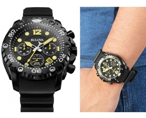 Relógio Bulova Mergulho 300m Original Wb31845p Nfe Garantia