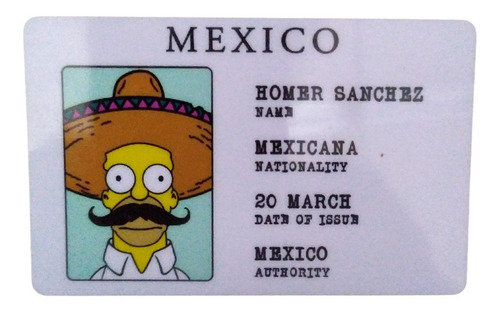 Homero Sanchez ( Una Sola Credencial) I Los Simpson